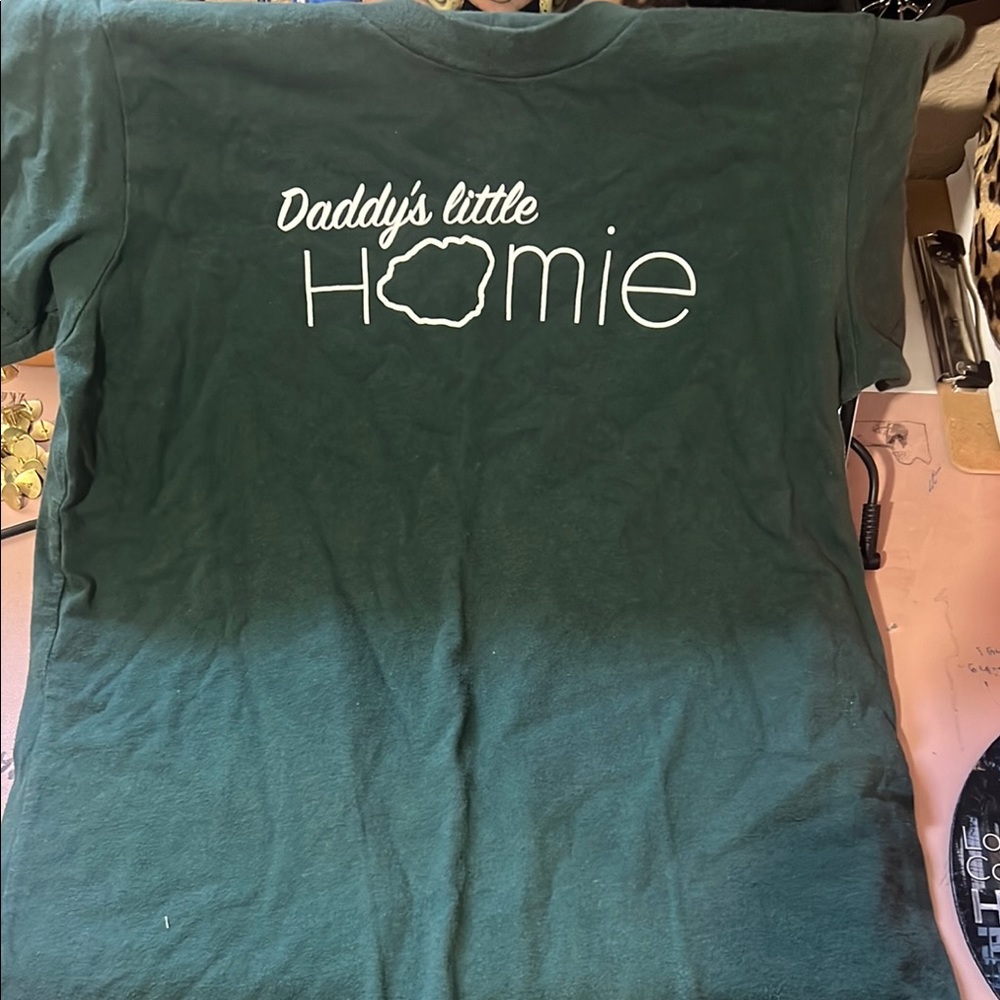 Green Graphic Tee - Daddy's Little Homie